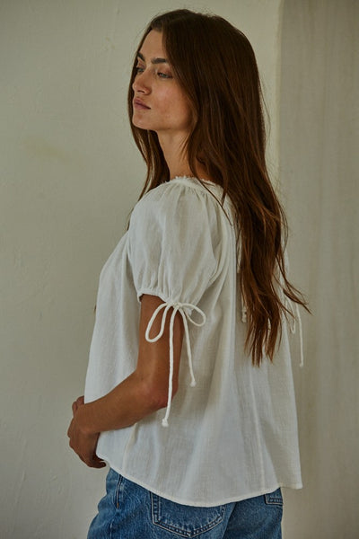 Charmed Top Off White