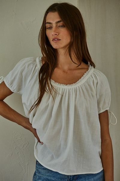 Charmed Top Off White