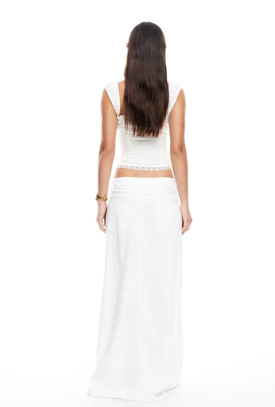 Palmer Maxi Skirt Porcelain White