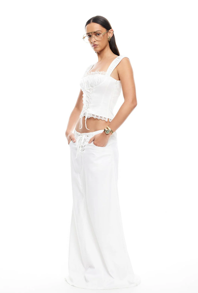 Palmer Maxi Skirt Porcelain White