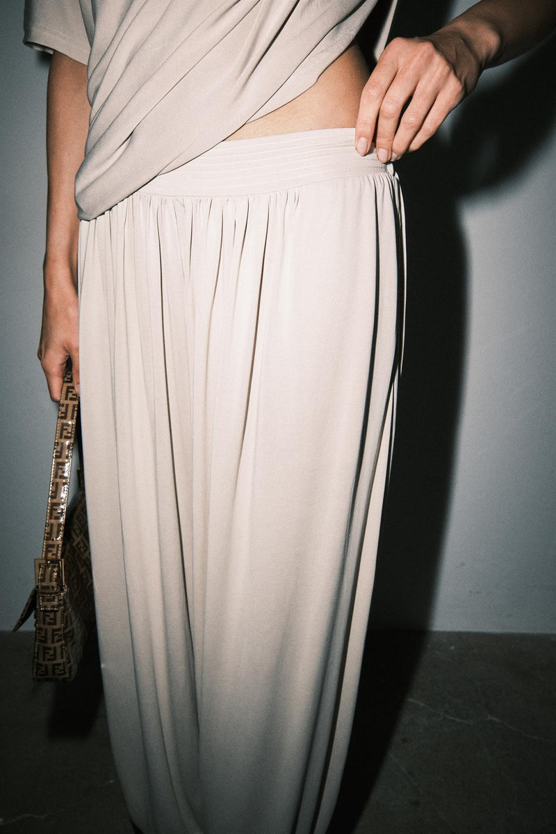 Emery Drapey Jersey Pant Stone