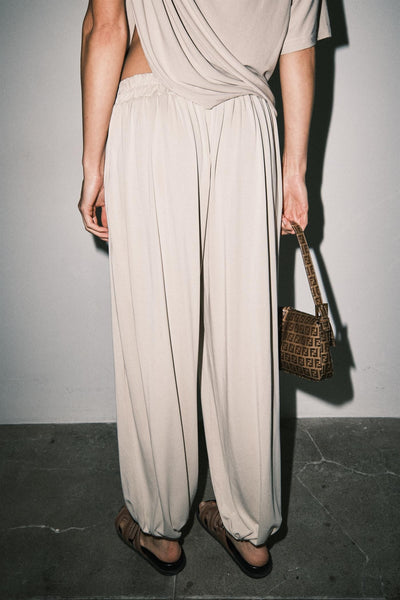 Emery Drapey Jersey Pant Stone