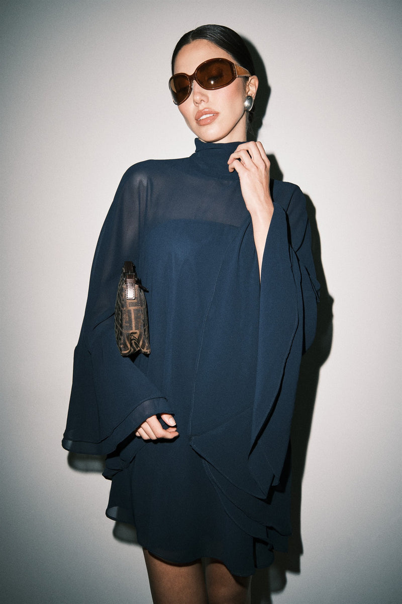 Rachel Mini Dress Navy