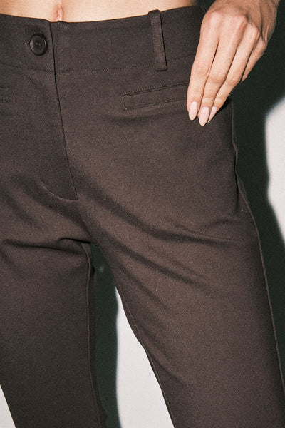 Quince Capri Pant Brown