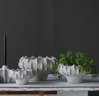 Concrete Lucid Planter Shallow