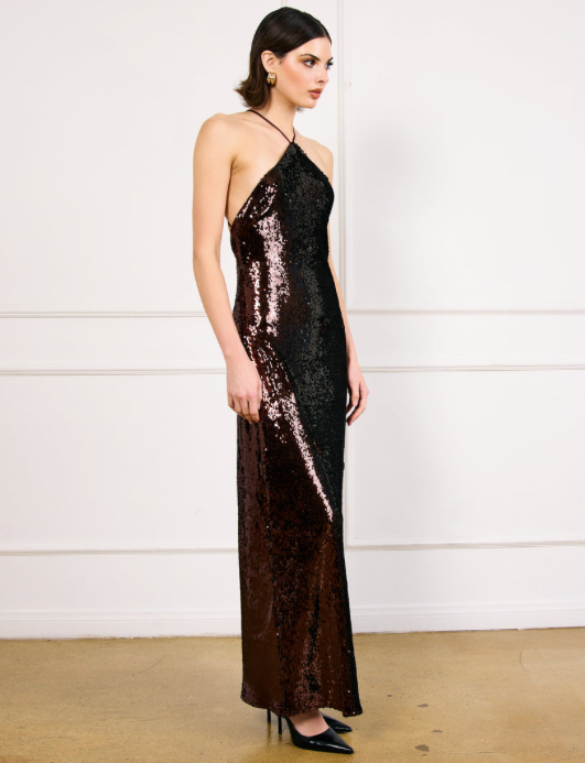 Hollis Maxi Dress Brown