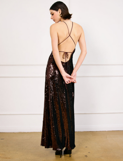 Hollis Maxi Dress Brown