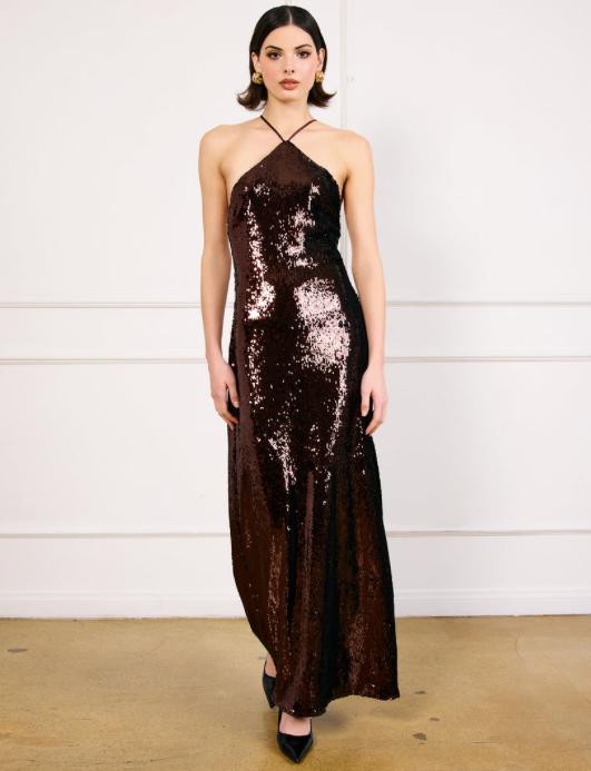 Hollis Maxi Dress Brown