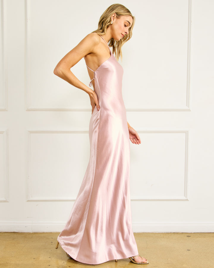 Alisa Satin Dress Ballet Pink