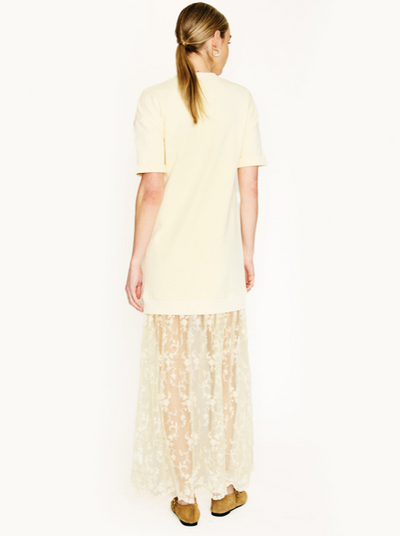 Esryn Mix Media Dress Lt Yellow