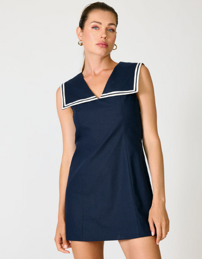 Anchor Mini Dress Navy