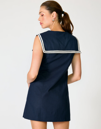 Anchor Mini Dress Navy