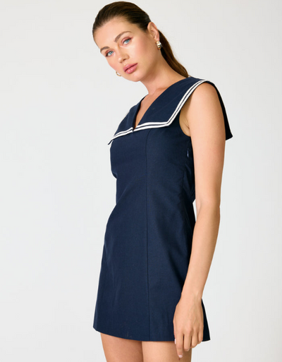Anchor Mini Dress Navy