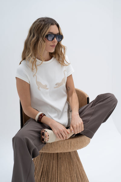 Panthera T-shirt Ivory