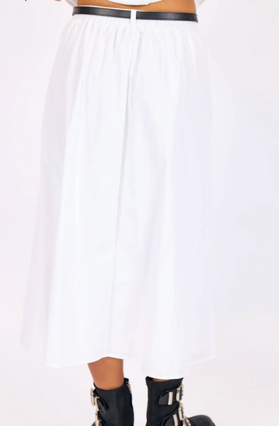 Shee Midi Skirt White