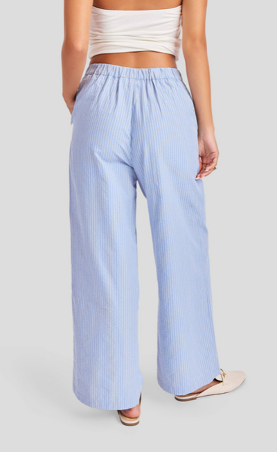 Windows Down Pant Blue Ivory