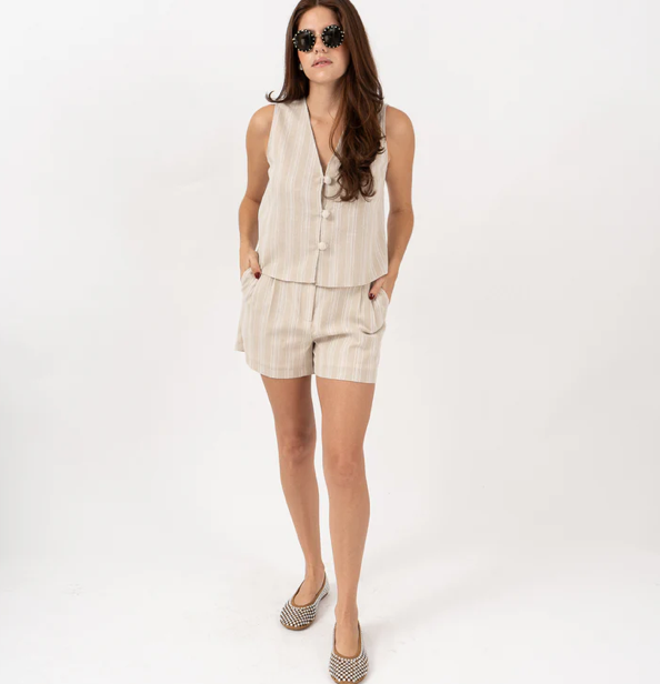 Fedora Short Beige