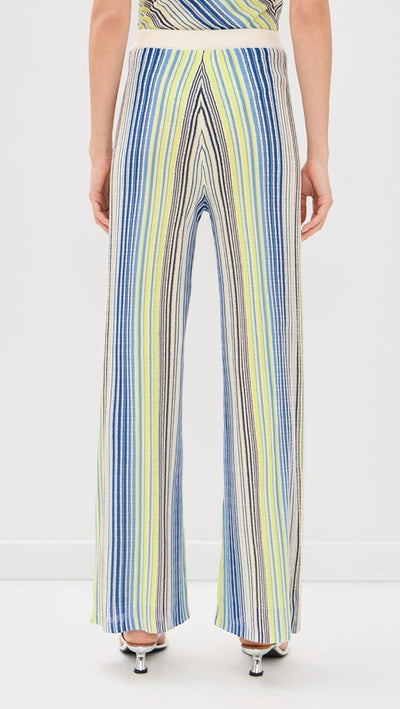 Kit Striped Knit Pant Blue