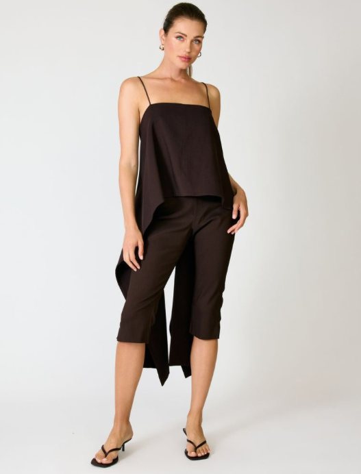 Hansen Pedal Pusher Pant Dark Brown