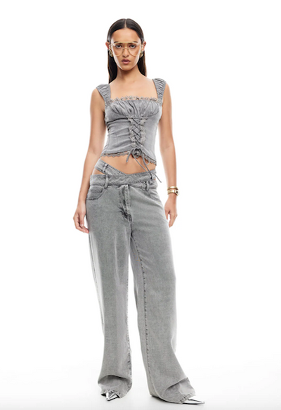 Palmer Corset Washed Grey