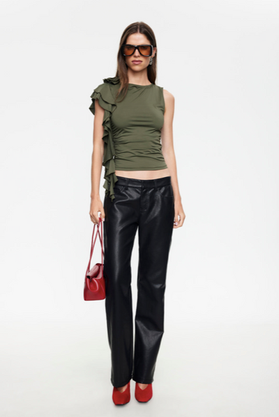 Carrie Top Khaki