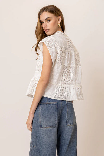 Biva Tunic Top White