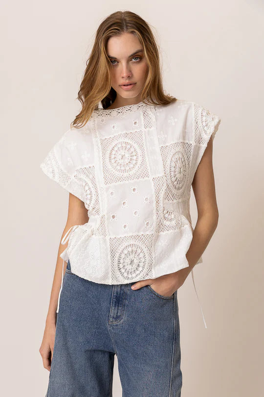 Biva Tunic Top White