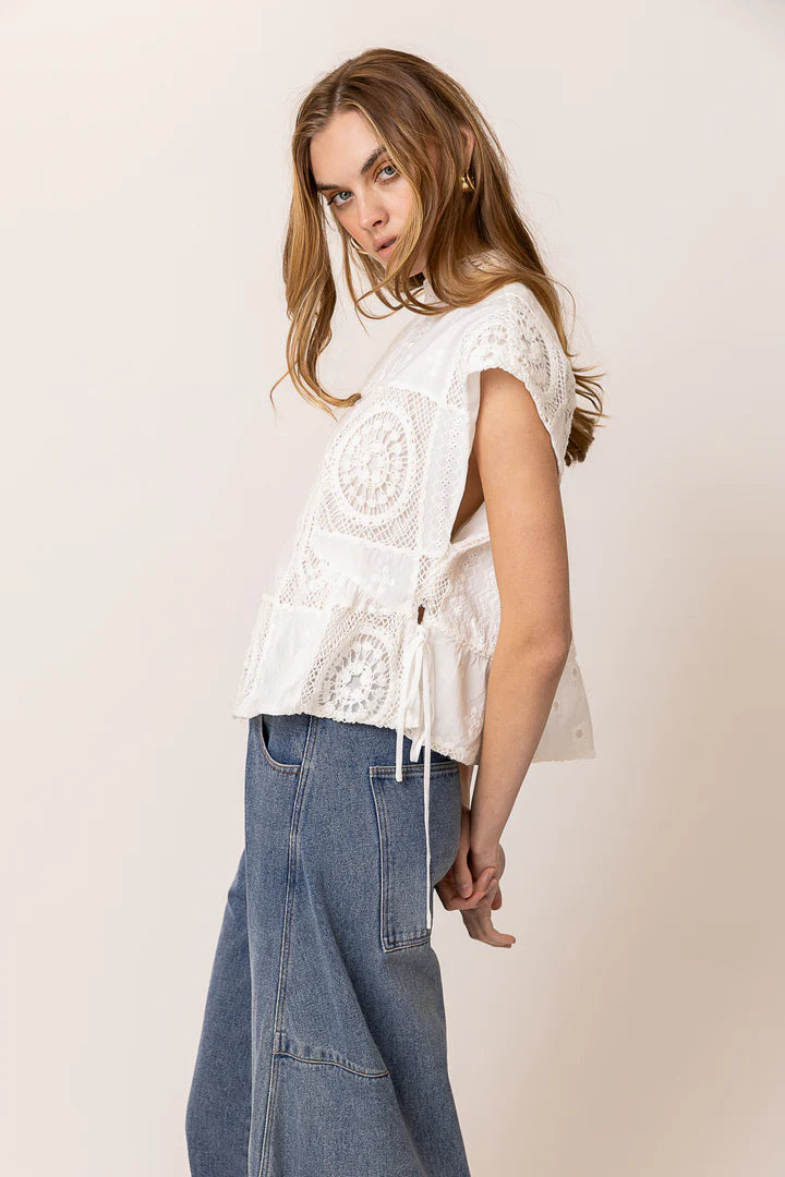 Biva Tunic Top White
