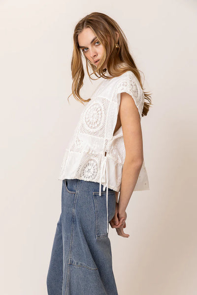 Biva Tunic Top White