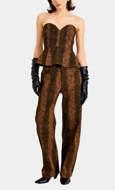 Iggy Top Multi Brown