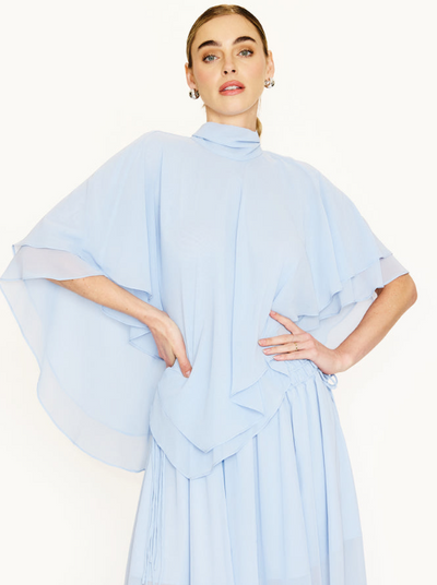 Amorette Cape Top Sky Blue