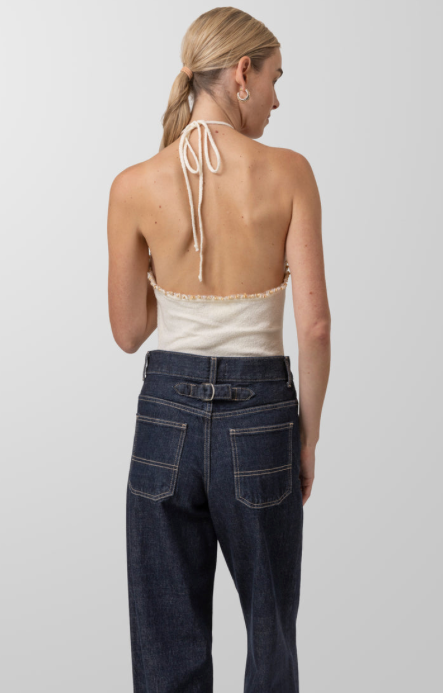 Simone Sweater Tank Top Ivory