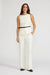 Anna Belted Vest Ivory