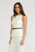 Anna Belted Vest Ivory
