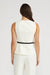 Anna Belted Vest Ivory