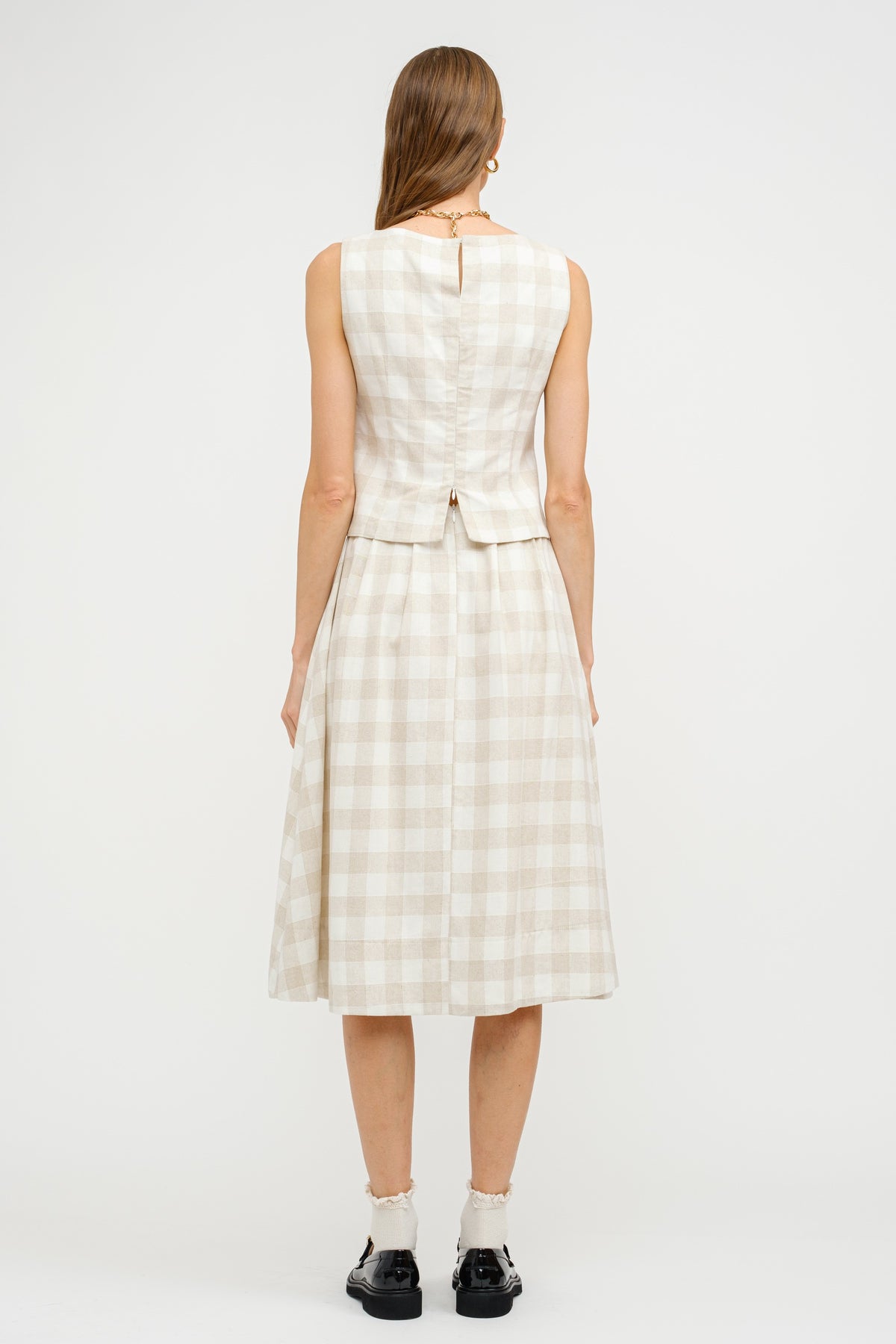 Josefina Gingham Set Cream