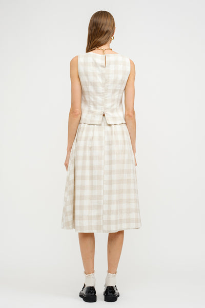Josefina Gingham Set Cream