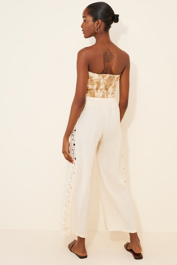 Karina  Crochet Pant Cream