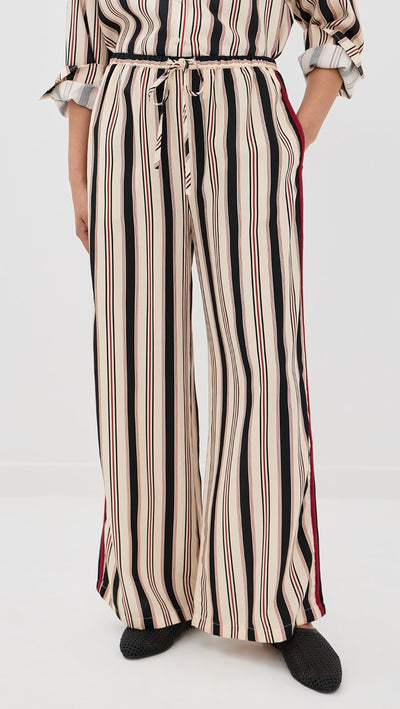 Horizon Pant Beige Stripe