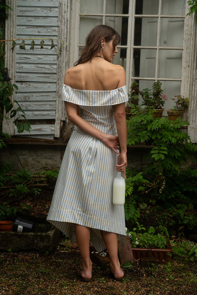 Hazel Top Stripe Ecru