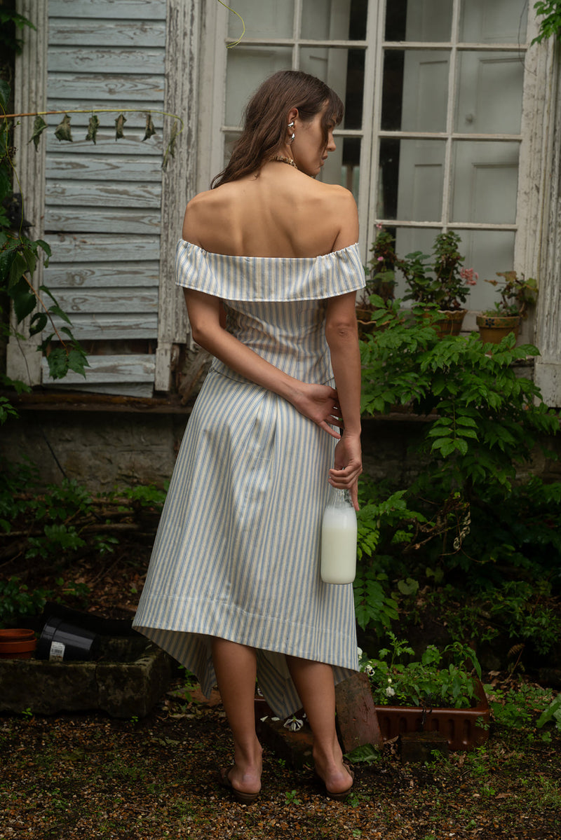 Hazel Top Stripe Ecru