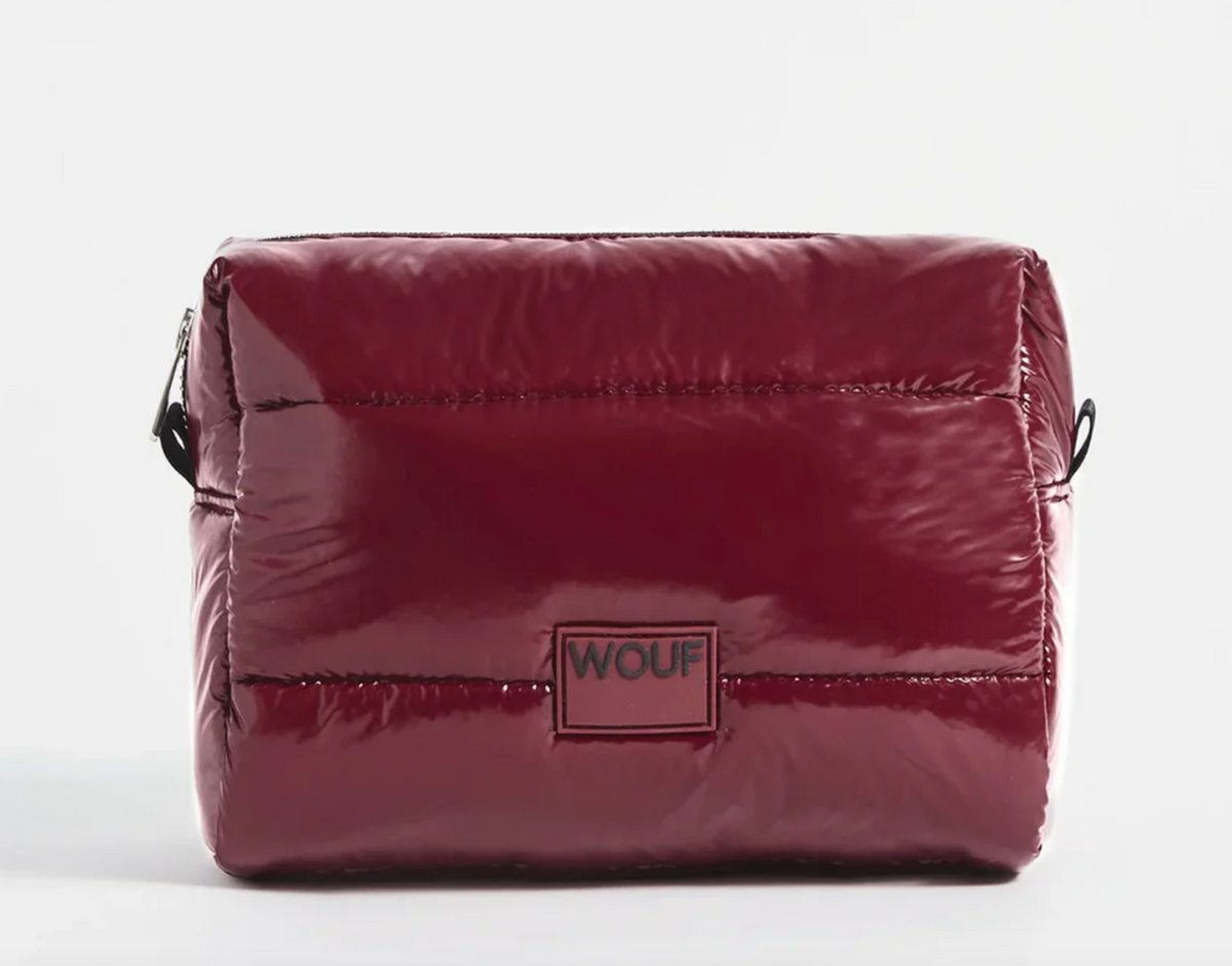 Burgundy Glossy Toiletry Bag