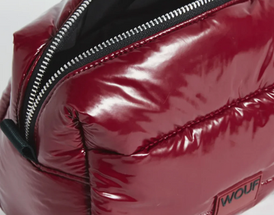 Burgundy Glossy Toiletry Bag