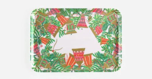 Christmas Bells Rectangular Tray