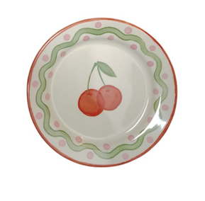 Terrazzo Enamel Melamine Plate Cherry