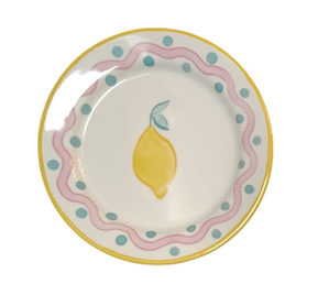 Terrazzo Enamel Melamine Plate Lemon