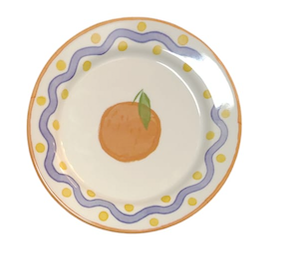Terrazzo Enamel Melamine Plate Orange