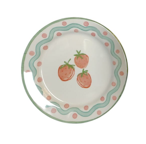 Terrazzo Enamel Melamine Plate Strawberry
