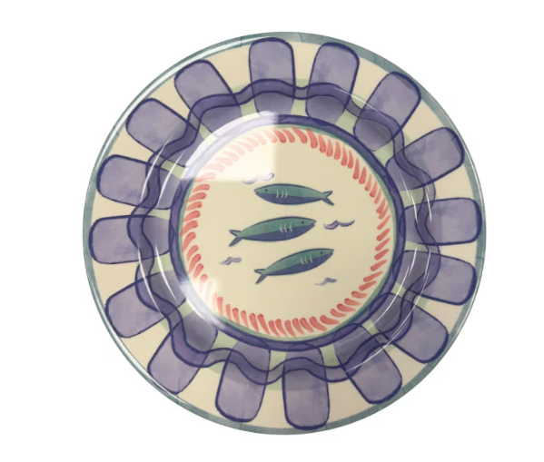 Terrazzo Enamel Melamine Plate Fish