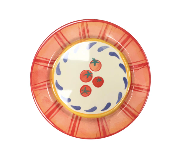 Terrazzo Enamel Melamine Plate Tomato